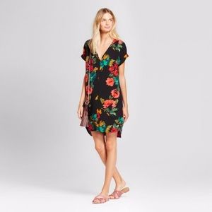 A New Day floral crepe dress
